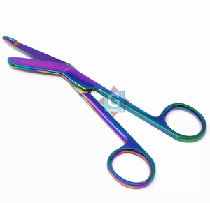 Rainbow Color Bandage Scissors Dressing Surgical Scissors