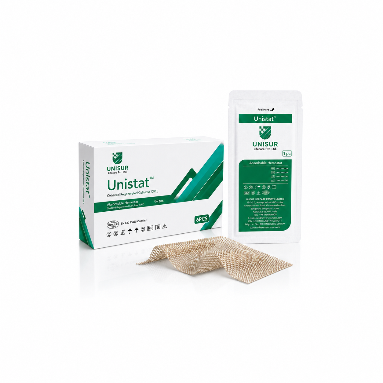 UNISTAT Oxidized Regenerated Cellulose absorbable hemostat
