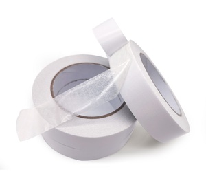 High Temperature Double Sided Glue Coated Tissue Paper Tape With Solvent Adhesive