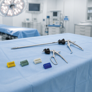 Articulating Laparoscopic Hand Instruments Set With Clip Applier Forceps For Single Port Access And Complex Endoscopic Surgeries